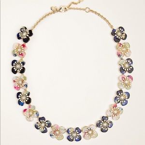 Multicolored Tortoiseshell Flower Necklace NWOT